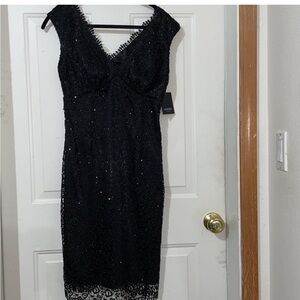 Marina black lace cocktail dress. 4. NWT